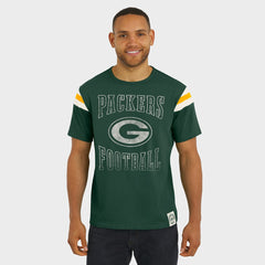 Green Bay Packers Darius Rucker Collection Football Stripe Sleeve T-Shirt Green | Fanatics