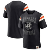 Cincinnati Bengals Darius Rucker Collection Football Stripe Sleeve T-Shirt Black | Fanatics