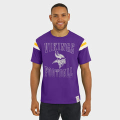 Minnesota Vikings Darius Rucker Collection Football Stripe Sleeve T-Shirt Purple | Fanatics