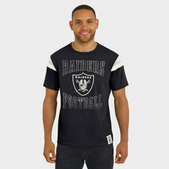 Las Vegas Raiders Darius Rucker Collection Football Stripe Sleeve T-Shirt Black | Fanatics