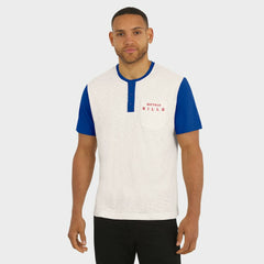 Buffalo Bills Darius Rucker Collection Henley Colorblock Slub Pocket T-Shirt Cream | Fanatics