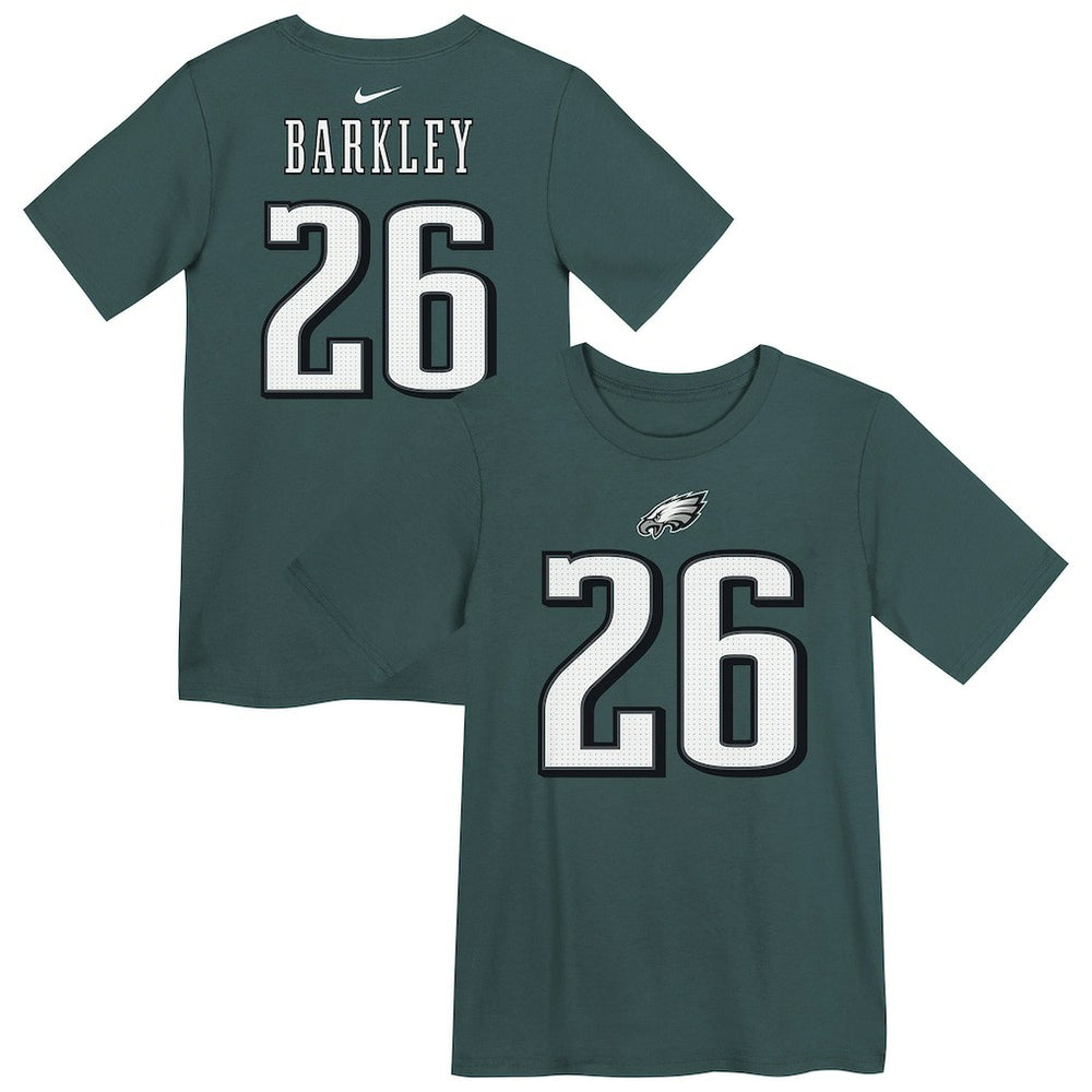 Saquon Barkley Philadelphia Eagles Preschool Player Name & Number T-Shirt Midnight Green | Nike for Sale