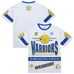 Golden State Warriors Unisex Hardwood Classics Vintage Team Origins Premium T-Shirt White - NBA