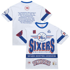 Philadelphia 76ers Unisex Hardwood Classics Vintage Team Origins Premium T-Shirt White - NBA