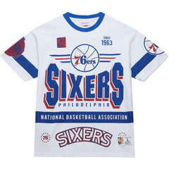 Philadelphia 76ers Unisex Hardwood Classics Vintage Team Origins Premium T-Shirt White - NBA