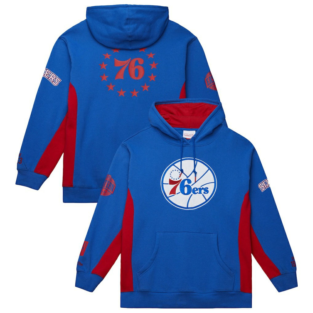 Philadelphia 76ers Hardwood Classics Team Origins Fleece Pullover Hoodie Royal - NBA