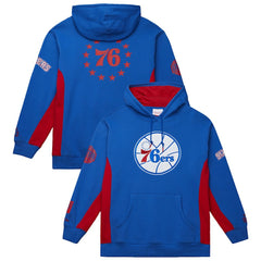 Philadelphia 76ers Hardwood Classics Team Origins Fleece Pullover Hoodie Royal - NBA