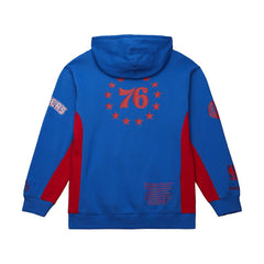 Philadelphia 76ers Hardwood Classics Team Origins Fleece Pullover Hoodie Royal - NBA