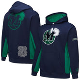 Dallas Mavericks Hardwood Classics Team Origins Fleece Pullover Hoodie Navy - NBA
