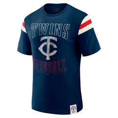 Minnesota Twins Darius Rucker Collection by Fanatics Distressed Sleeve Stripe T-Shirt - MLB
