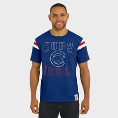 Chicago Cubs Darius Rucker Collection by Fanatics Distressed Sleeve Stripe T-Shirt - MLB