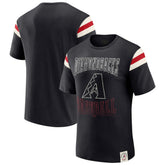 Arizona Diamondbacks Darius Rucker Collection by Fanatics Distressed Sleeve Stripe T-Shirt - MLB