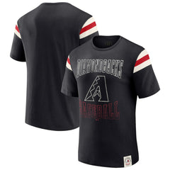 Arizona Diamondbacks Darius Rucker Collection by Fanatics Distressed Sleeve Stripe T-Shirt - MLB