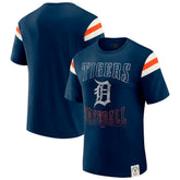 Detroit Tigers Darius Rucker Collection by Fanatics Distressed Sleeve Stripe T-Shirt - MLB
