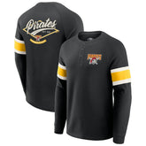 Pittsburgh Pirates Darius Rucker Collection by Fanatics Waffle-Knit Raglan Long Sleeve Henley T-Shirt - MLB