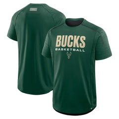 Milwaukee Bucks Inbound Pass Play Practice T-Shirt Hunter Green - NBA