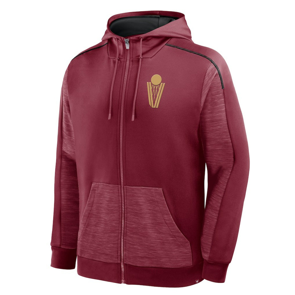 Cleveland Cavaliers Back Door Cut Play Defender Full-Zip Hoodie Wine - NBA