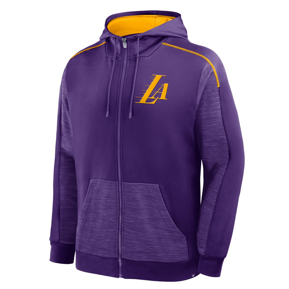 Los Angeles Lakers Back Door Cut Play Defender Full-Zip Hoodie Purple - NBA