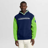 Minnesota Timberwolves Half Court Shot Clock Fastbreak Hoodie Navy/Green - NBA