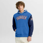 Oklahoma City Thunder Half Court Shot Clock Fastbreak Hoodie Blue/Navy - NBA