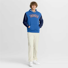 Oklahoma City Thunder Half Court Shot Clock Fastbreak Hoodie Blue/Navy - NBA