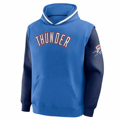 Oklahoma City Thunder Half Court Shot Clock Fastbreak Hoodie Blue/Navy - NBA