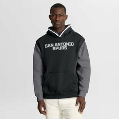 San Antonio Spurs Half Court Shot Clock Fastbreak Hoodie Black/Gray - NBA