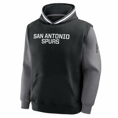 San Antonio Spurs Half Court Shot Clock Fastbreak Hoodie Black/Gray - NBA