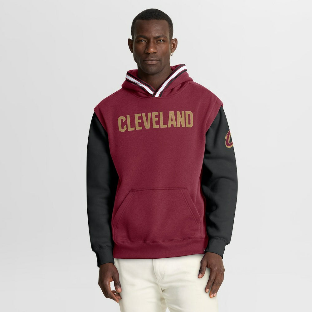 Cleveland Cavaliers Half Court Shot Clock Fastbreak Hoodie Wine/Black - NBA