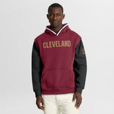 Cleveland Cavaliers Half Court Shot Clock Fastbreak Hoodie Wine/Black - NBA