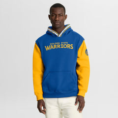 Golden State Warriors Half Court Shot Clock Fastbreak Hoodie Royal/Gold - NBA