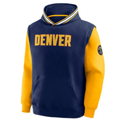 Denver Nuggets Half Court Shot Clock Fastbreak Hoodie Navy/Gold - NBA