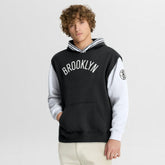 Brooklyn Nets Half Court Shot Clock Fastbreak Hoodie Black/White - NBA