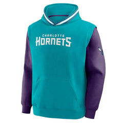Charlotte Hornets Half Court Shot Clock Fastbreak Hoodie Teal/Purple - NBA