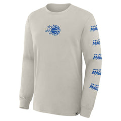 Orlando Magic Crossover Collection Ball Screen Action Premium Long Sleeve T-Shirt Cream - NBA
