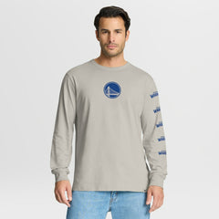 Golden State Warriors Crossover Collection Ball Screen Action Premium Long Sleeve T-Shirt Cream - NBA