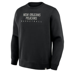 New Orleans Pelicans Crossover Collection Defensive Rotation Drill Premium Pullover Sweatshirt Black - NBA