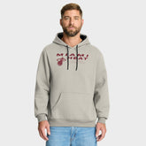 Miami Heat Crossover Collection Blocked Shot Premium Pullover Hoodie Off White - NBA