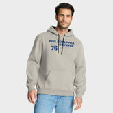 Philadelphia 76ers Crossover Collection Blocked Shot Premium Pullover Hoodie Off White - NBA