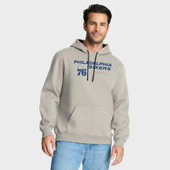 Philadelphia 76ers Crossover Collection Blocked Shot Premium Pullover Hoodie Off White - NBA