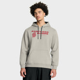 Portland Trail Blazers Crossover Collection Blocked Shot Premium Pullover Hoodie Off White - NBA