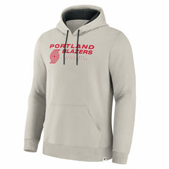 Portland Trail Blazers Crossover Collection Blocked Shot Premium Pullover Hoodie Off White - NBA