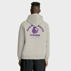 Sacramento Kings Crossover Collection Blocked Shot Premium Pullover Hoodie Off White - NBA