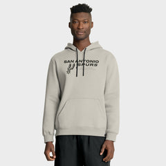 San Antonio Spurs Crossover Collection Blocked Shot Premium Pullover Hoodie Off White - NBA