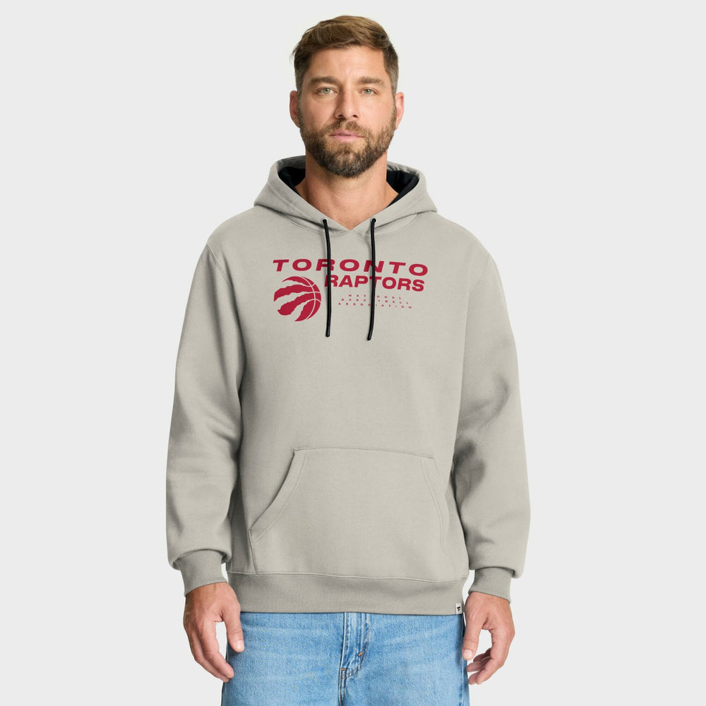 Toronto Raptors Crossover Collection Blocked Shot Premium Pullover Hoodie Off White - NBA