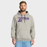 Los Angeles Lakers Crossover Collection Blocked Shot Premium Pullover Hoodie Off White - NBA
