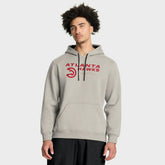 Atlanta Hawks Crossover Collection Blocked Shot Premium Pullover Hoodie Off White - NBA