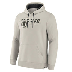 Brooklyn Nets Crossover Collection Blocked Shot Premium Pullover Hoodie Off White - NBA