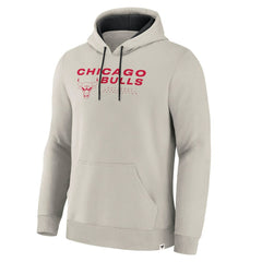 Chicago Bulls Crossover Collection Blocked Shot Premium Pullover Hoodie Off White - NBA