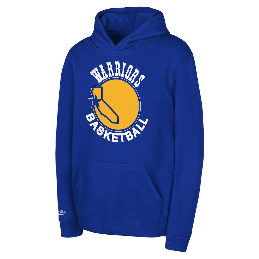 Golden State Warriors Preschool Retro Logo Pullover Hoodie Royal - NBA
